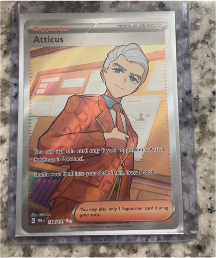 2016 Pokémon Prismatic Evolutions #134 Atticus — front