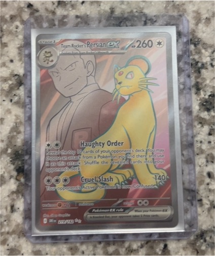 2025 Pokémon SV10 #219 Team Rocket's Persian ex — front