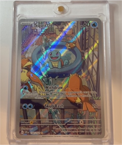 2024 Pokémon Stellar Crown #148 Squirtle Illustration Rare — front