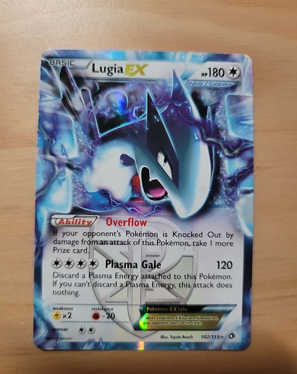 2013 Pokemon Legendary Treasures #102 Lugia EX — front