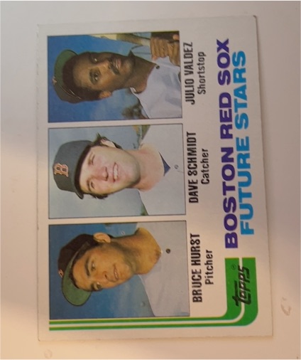 1982 Topps #381 Bruce Hurst / Dave Schmidt / Julio Valdez — front