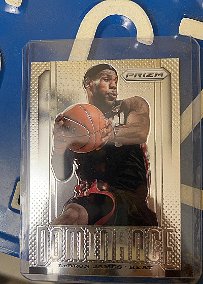 2013-14 Panini Prizm #1 LeBron James Dominance Silver Prizm — front