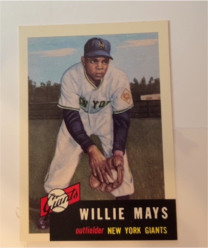 1991 Topps Archives 1953 #244 Willie Mays New York Giants — front