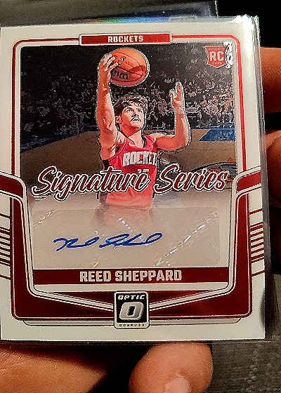 2024-25 Panini Donruss Optic Signature Series #SS-RSP Reed Sheppard — front