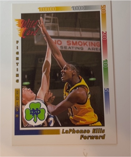 1992 Wild Card Collegiate LaPhonso Ellis — front