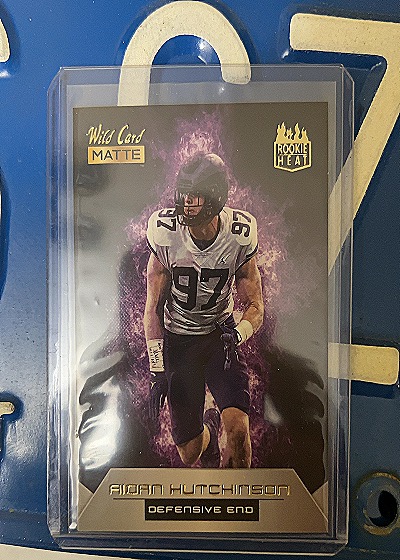 2022 Wild Card Matte Rookie Heat Aidan Hutchinson — front
