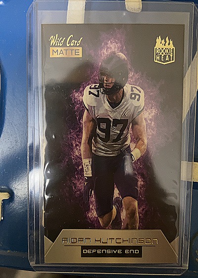 2022 Wild Card Matte Rookie Heat #RH-2 Aidan Hutchinson — front
