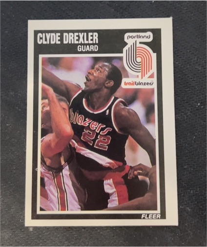 1989-90 Fleer #128 Clyde Drexler — front