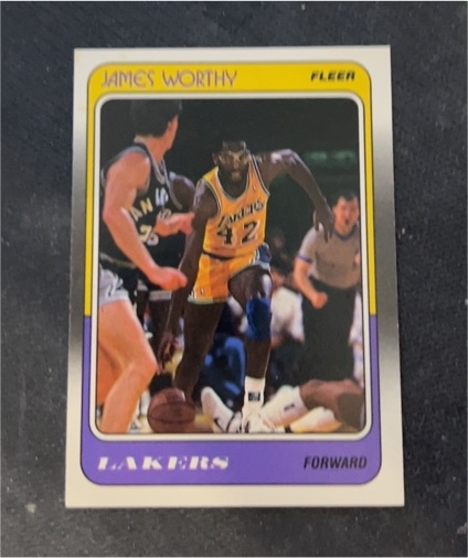 1988-89 Fleer #70 James Worthy — front