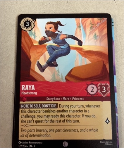 Disney Lorcana Rise of the Floodborn #122 Raya — front