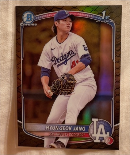 2025 Bowman Chrome Prospects #BCP-51 Hyun-Seok Jang — front