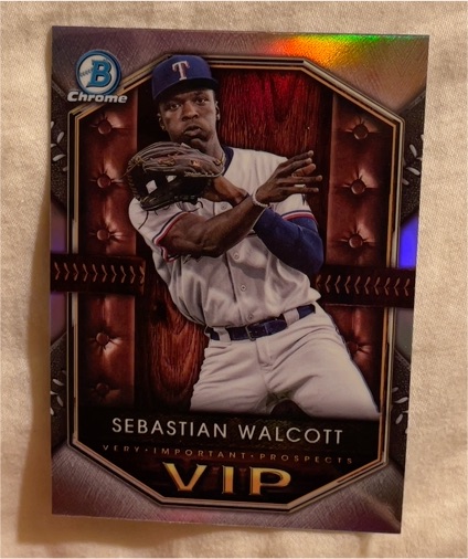 2025 Bowman Chrome #VIP-3 Sebastian Walcott — front