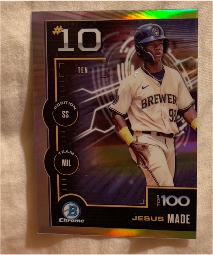 2025 Bowman Chrome #BTP-10 Jesus Made — front