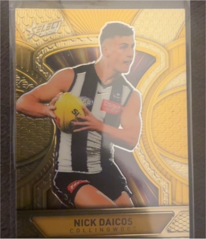 2025 Select Footy Stars Luminous Dragon Scales Pink #LDP17 Nick Daicos — front
