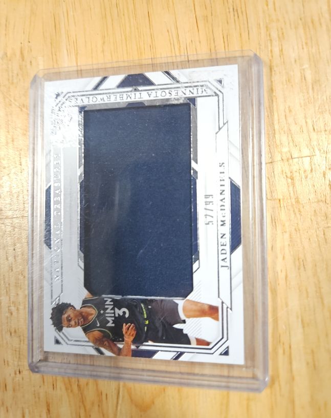2020 Panini National Treasures #49 Jaden McDaniels — front