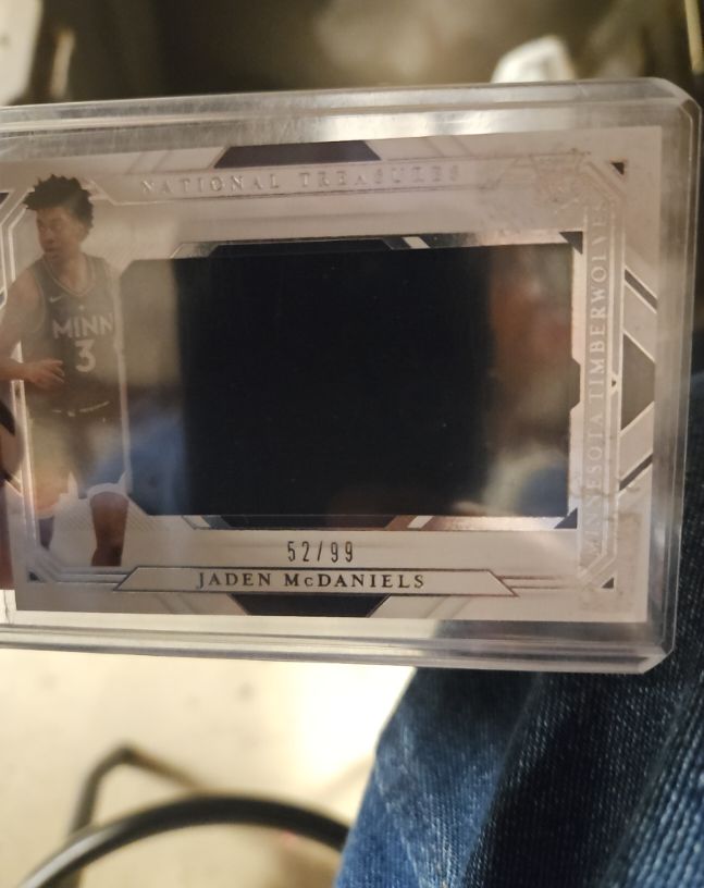 2020 Panini National Treasures #52 Jaden McDaniels — front