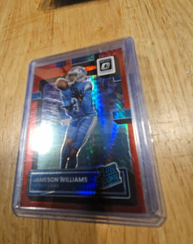 2022 Donruss Optic #208 Jameson Williams Rated Rookie Holo Silver — front
