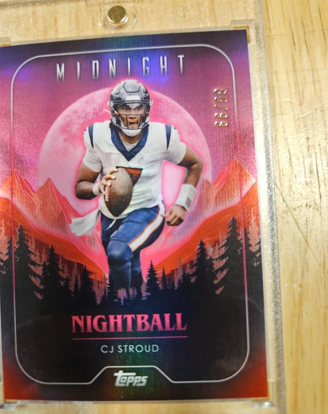 2024 Topps Midnight Nightball #NB-16 CJ Stroud — front