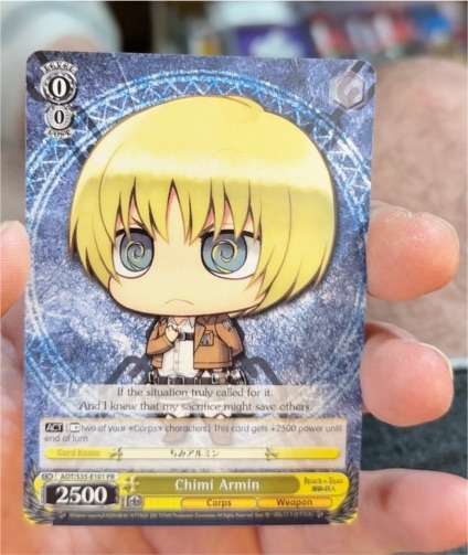 Weiss Schwarz AOT/S35-E101 Chimi Armin — front