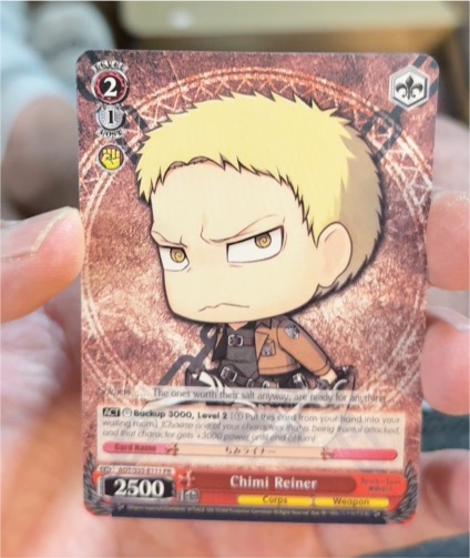 Weiss Schwarz AOT/S35-E111 Chimi Reiner — front