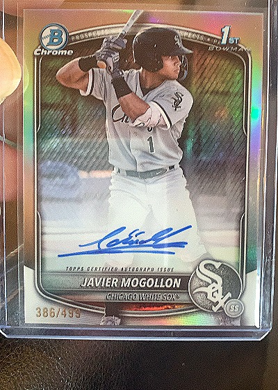 2025 Bowman Chrome Prospect Autographs #CPA-JMO Javier Mogollon — front