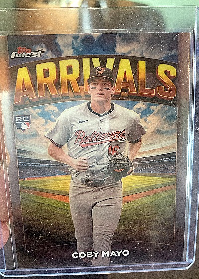 2025 Topps Finest #A-2 Coby Mayo Arrivals — front