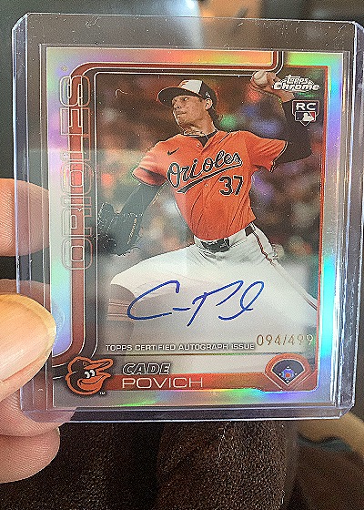 2025 Topps Chrome #RA-CP Cade Povich — front