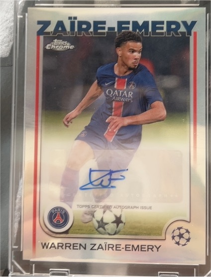 2024-25 Topps Chrome UEFA Club Competitions #CA-WZ Warren Zaïre-Emery — front