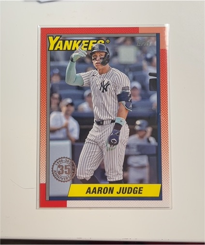 2025 Topps Series 1 - 1990 Topps Baseball #T90-57 Aaron Judge — front