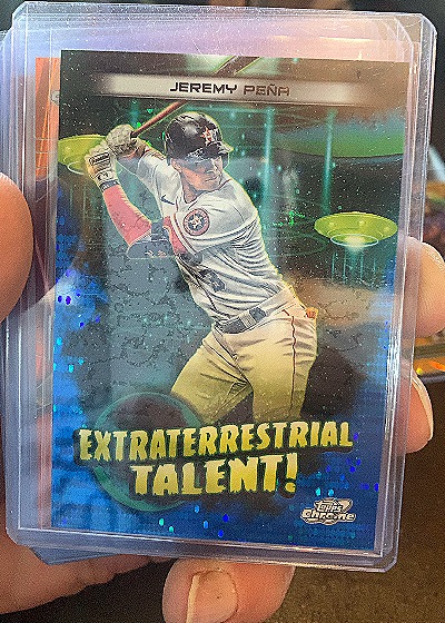 2023 Topps Chrome Cosmic #ET-13 Jeremy Peña — front