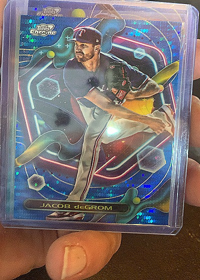 2023 Topps Cosmic Chrome Jacob deGrom — front