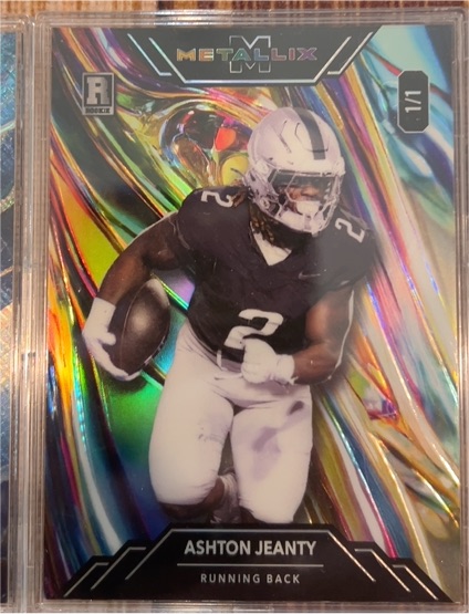 2024 Wildcard Metallix Ashton Jeanty 1/1 — front