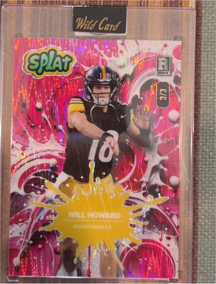 2025 Wild Card Splat #3 Will Howard — front