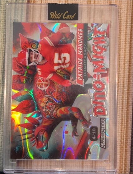 2024 Wild Card Alumination Dino-Might #4/10 Patrick Mahomes — front
