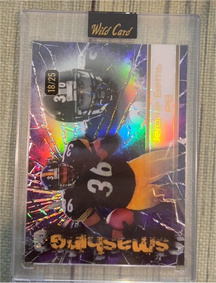 2024 Wild Card Alumination Smashing Cracked Purple #18/25 Jerome Bettis — front