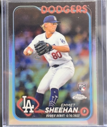 2024 Topps Chrome Update #USC130 Emmet Sheehan — front