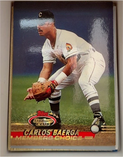 1993 Topps Stadium Club #593 Carlos Baerga Members Choice — front