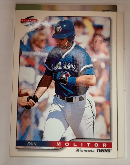 1996 Score #283 Paul Molitor — front