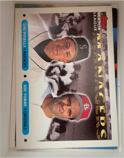 1993 Topps #512 Lou Piniella / Joe Torre — front