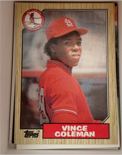 1987 Topps #590 Vince Coleman — front