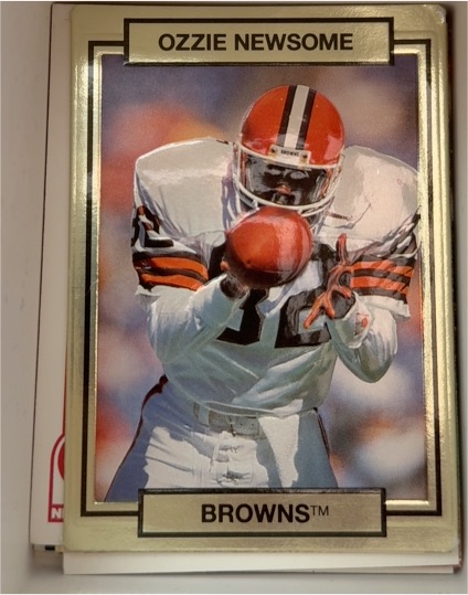 1990 Action Packed #48 Ozzie Newsome Cleveland Browns — front