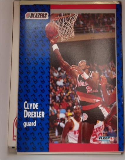 1991-92 Fleer #168 Clyde Drexler — front
