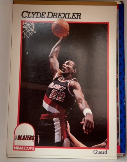 1991-92 NBA Hoops #174 Clyde Drexler — front