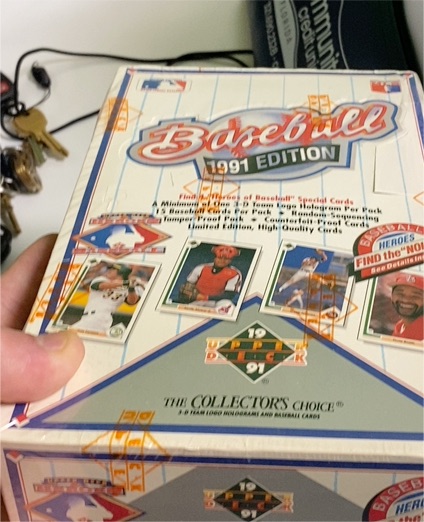 1991 Upper Deck Baseball Collector's Choice Box — front