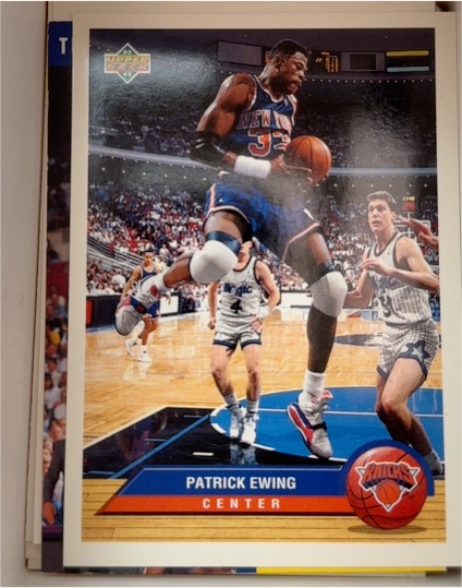 1992-93 Upper Deck McDonald's #P28 Patrick Ewing — front