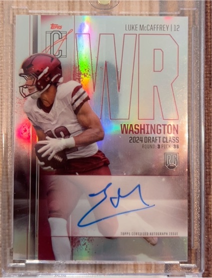 2024 Topps Signature Class #12 Luke McCaffrey — front