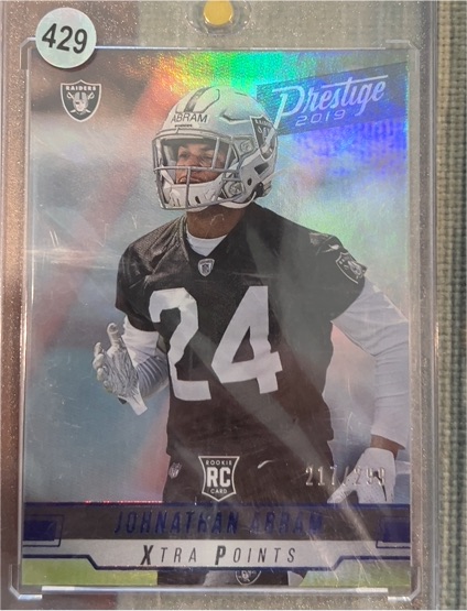2019 Panini Prestige #429 Johnathan Abram Xtra Points — front