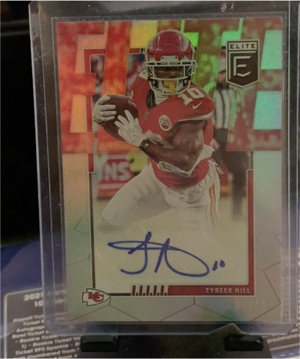 2020 Donruss Elite #10 Tyreek Hill — front