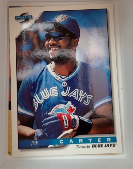 1996 Score #308 Joe Carter — front