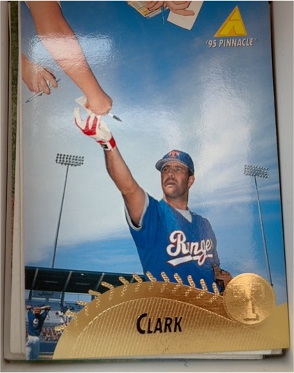 1995 Pinnacle #269 Will Clark — front
